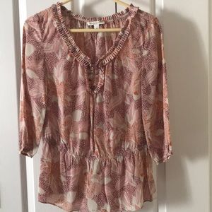 100% Sundance Silk Blouse S XS